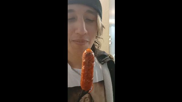 Latino boy takes the whole thing (BBC) and wants more